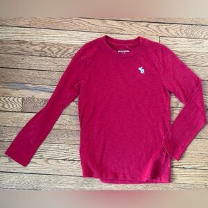 abercrombie kids Red Long Sleeve Shirt - Size 9/10